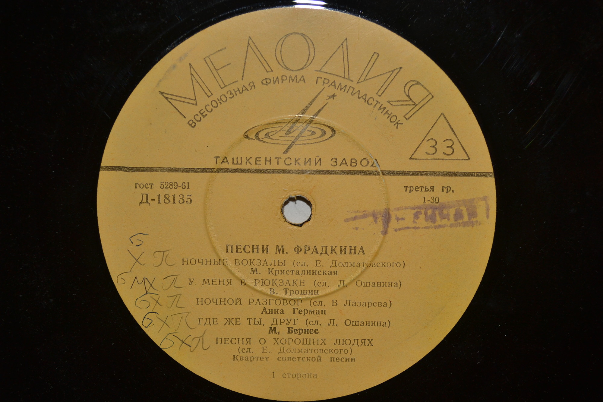 Песни Марка ФРАДКИНА