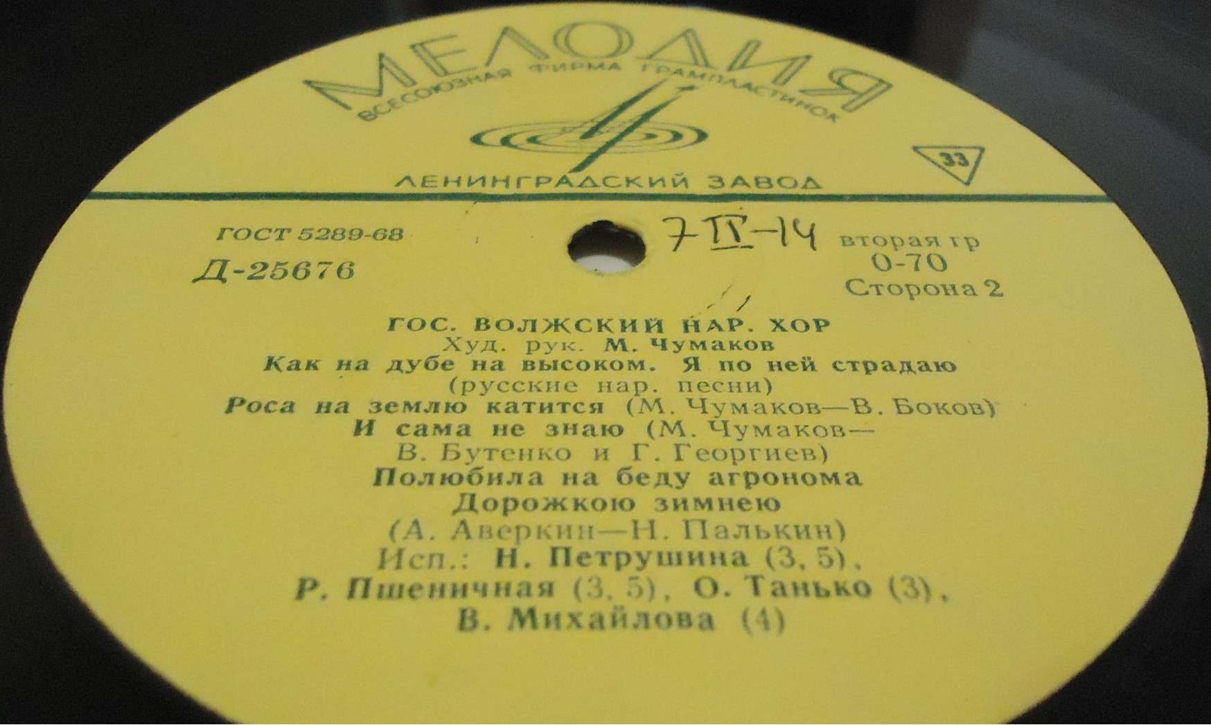 ГОС. ВОЛЖСКИЙ РУССКИЙ НАР. ХОР