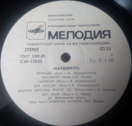 НАР. АНСАМБЛЬ ПЕСНИ И ПЛЯСКИ «КАЛДИРГОЧ» (Узбекистан)