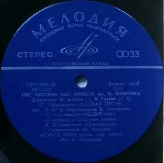 Юрий ГУЛЯЕВ / ГОС. АКАДЕМ. РУССКИЙ НАР. ОРКЕСТР им. Н. ОСИПОВА