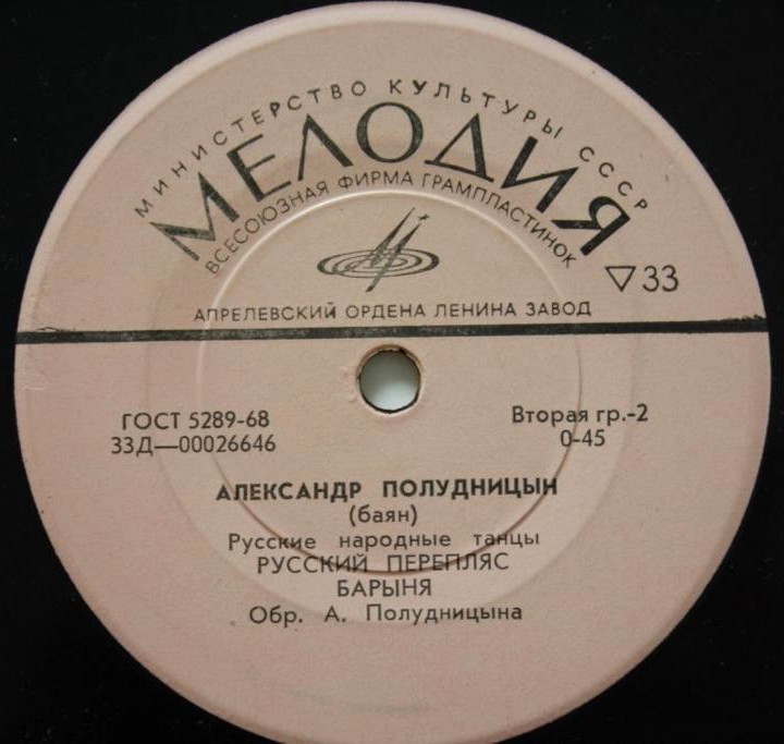 Александр Полудницын (баян). Русские народные танцы