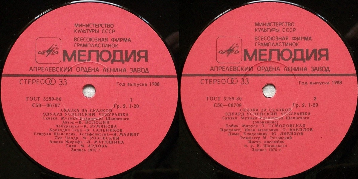 Эдуард Успенский. Чебурашка