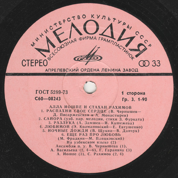 Алла ИОШПЕ и Стахан РАХИМОВ - Распахни свое сердце