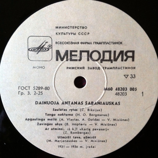 Антанас ШАБАНЯУСКАС