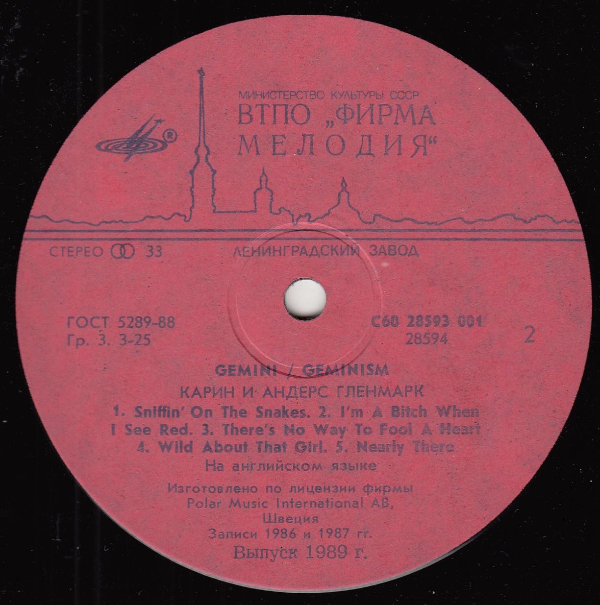 Карин и Андерс Гленмарк - Gemini / Geminism