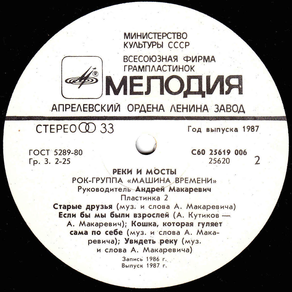 Рок-группа "МАШИНА ВРЕМЕНИ" - Реки и мосты (2)