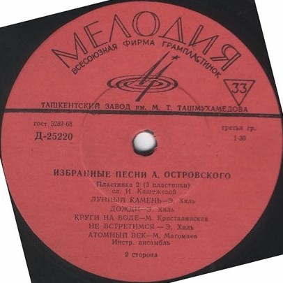 Избранные песни Аркадия Островского (2/3)