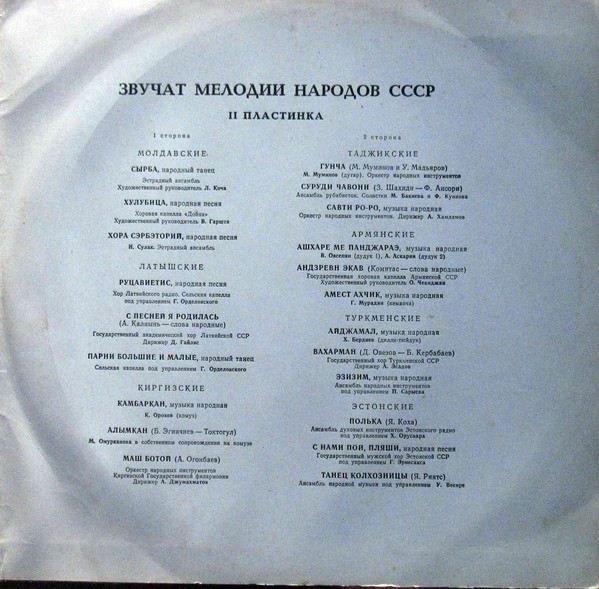Звучат мелодии народов СССР