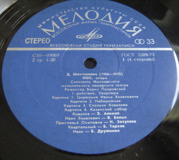 Д. Шостакович: Опера «Нос»