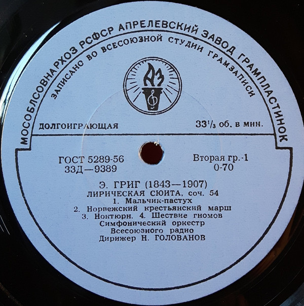 Э. Григ. Лирическая сюита. "Осенью", концертная увертюра
