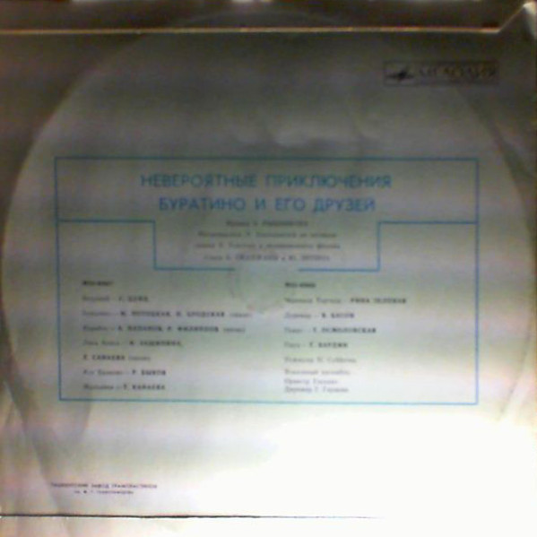 А. Толстой. «Невероятные приключения Буратино», инсценировка