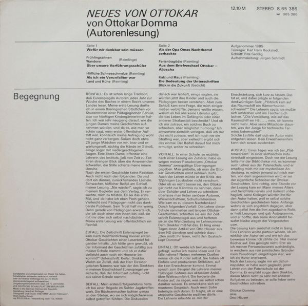 Neues von Ottokar [по заказу немецкой фирмы LITERA, 8 65 386]