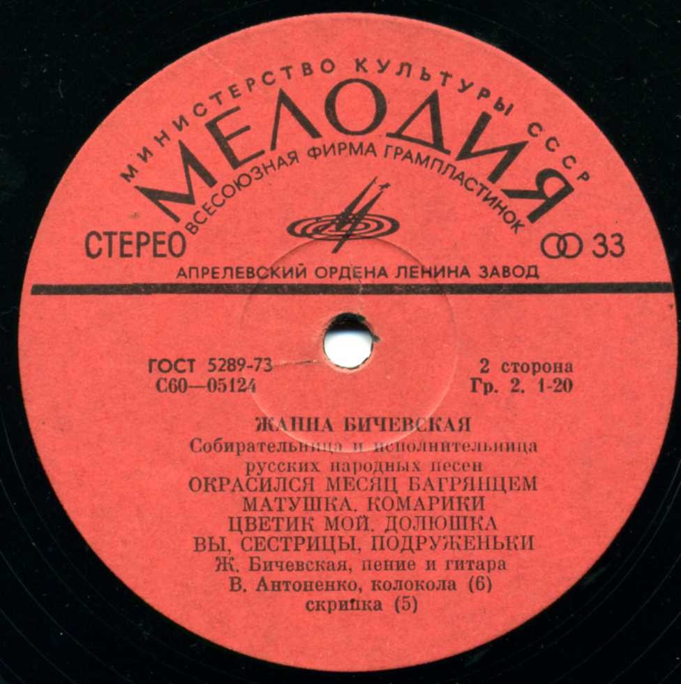 Жанна Бичевская, собирательница и исполнительница русских народных песен