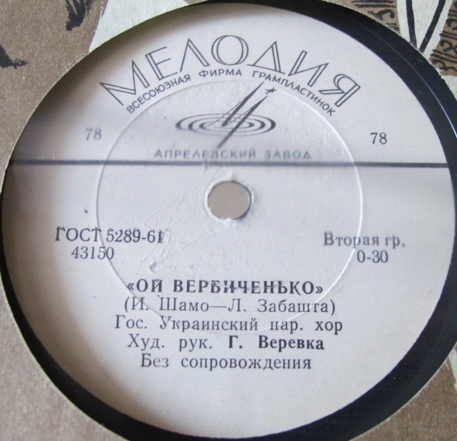 Гос. Украинский нар. хор, худ. рук. Г. Веревка