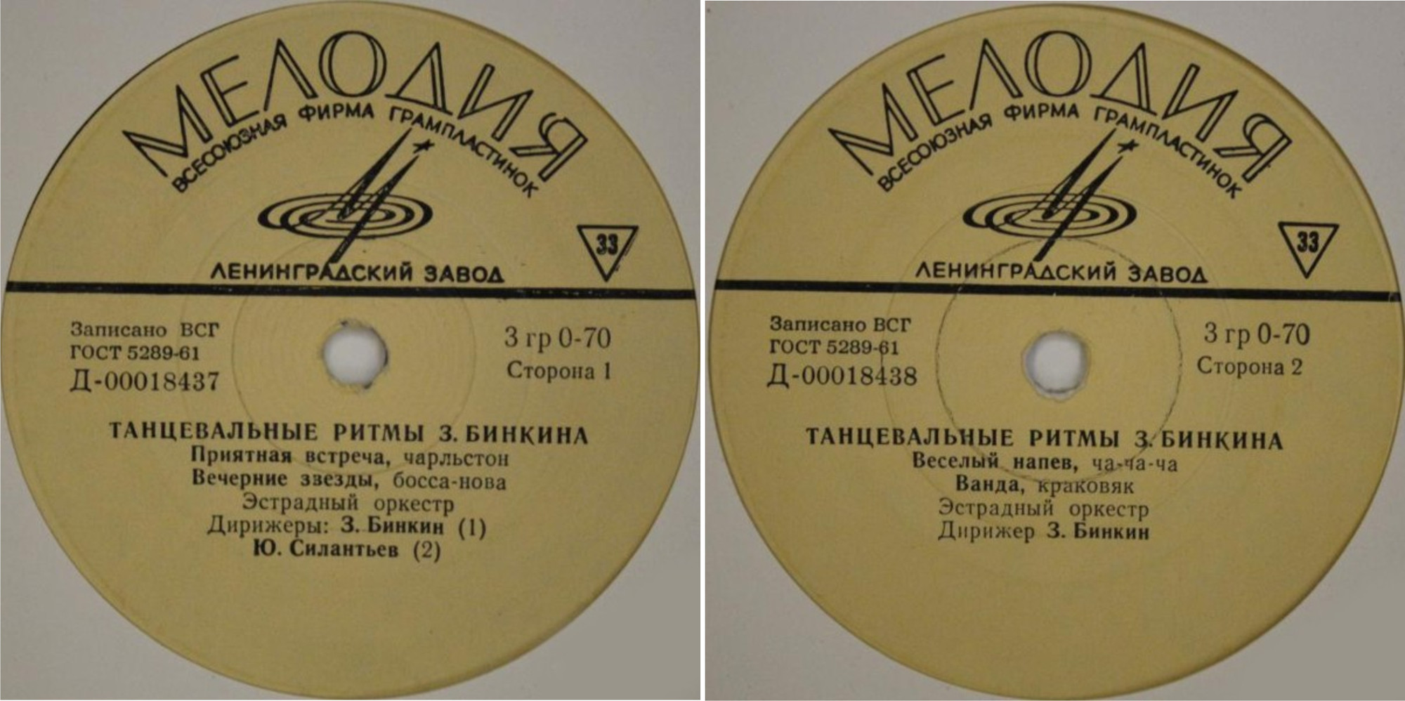 З. БИНКИН (1913). Танцевальные ритмы