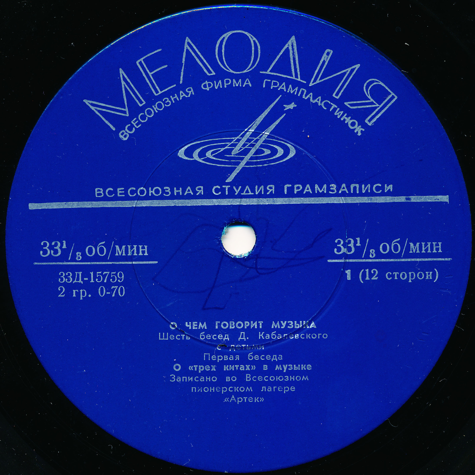 О ЧЁМ ГОВОРИТ МУЗЫКА: Шесть бесед Д. Кабалевского с детьми