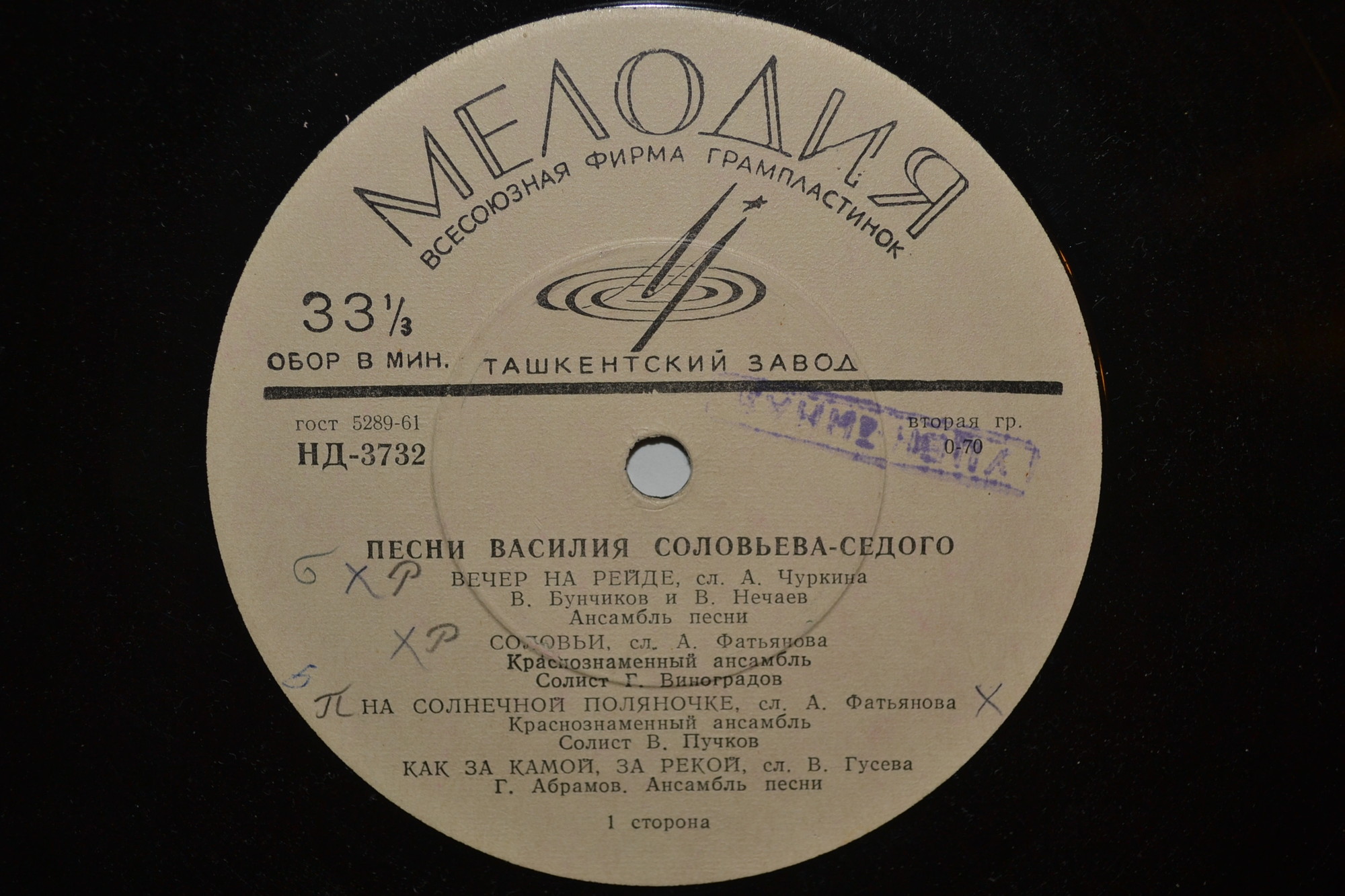 Песни Василия Соловьёва-Седого