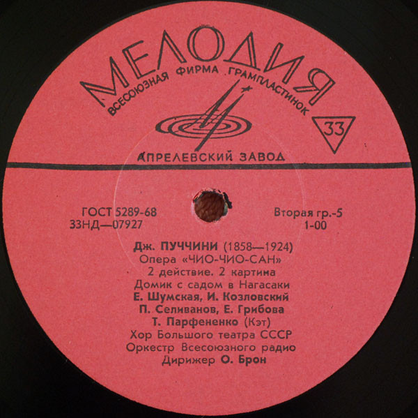 Дж. Пуччини. "Мадам Баттерфляй", опера