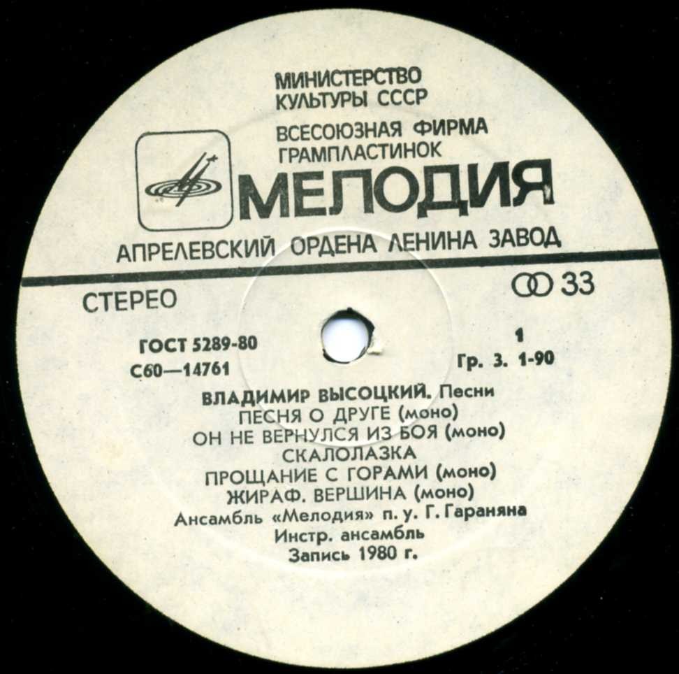 Владимир Высоцкий. Песни