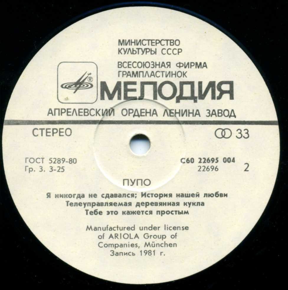 Пупо. Pupo