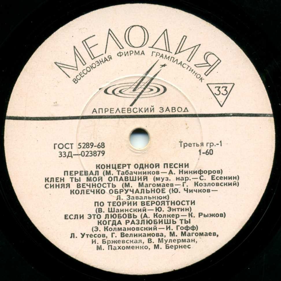 Концерт одной песни