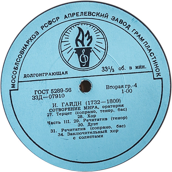 И. Гайдн: Сотворение мира, оратория (К. Краус, дирижер)