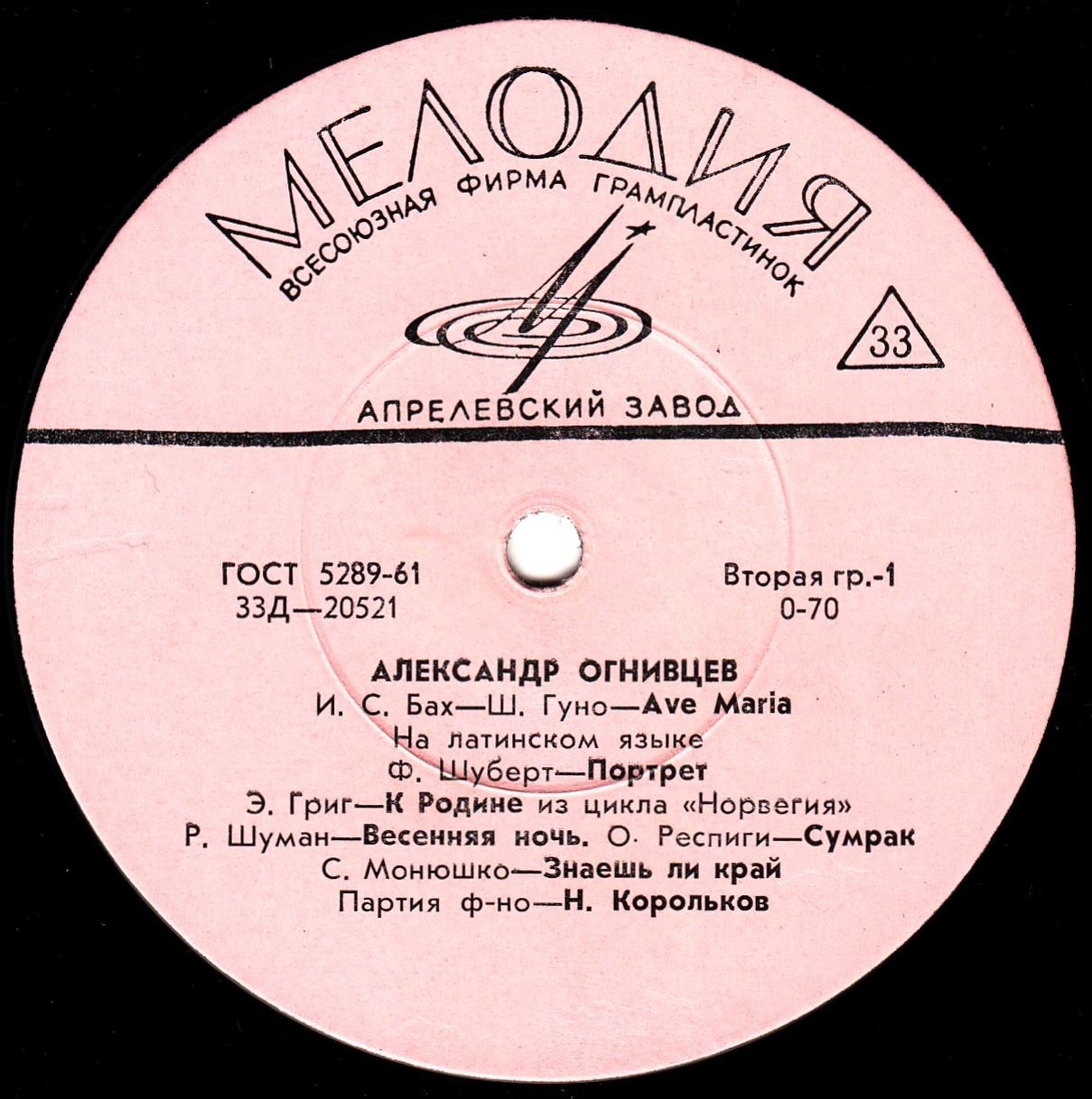 Александр ОГНИВЦЕВ (бас)