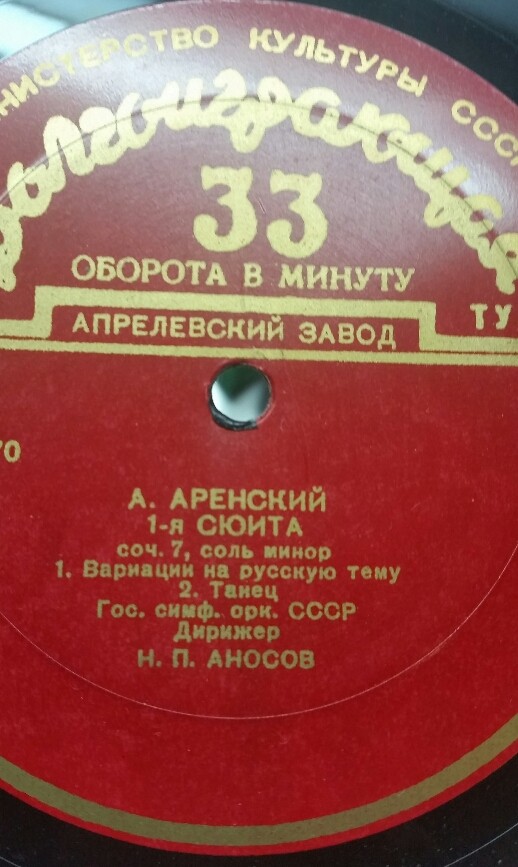 А. АРЕНСКИЙ. 1-я сюита, соч. 7