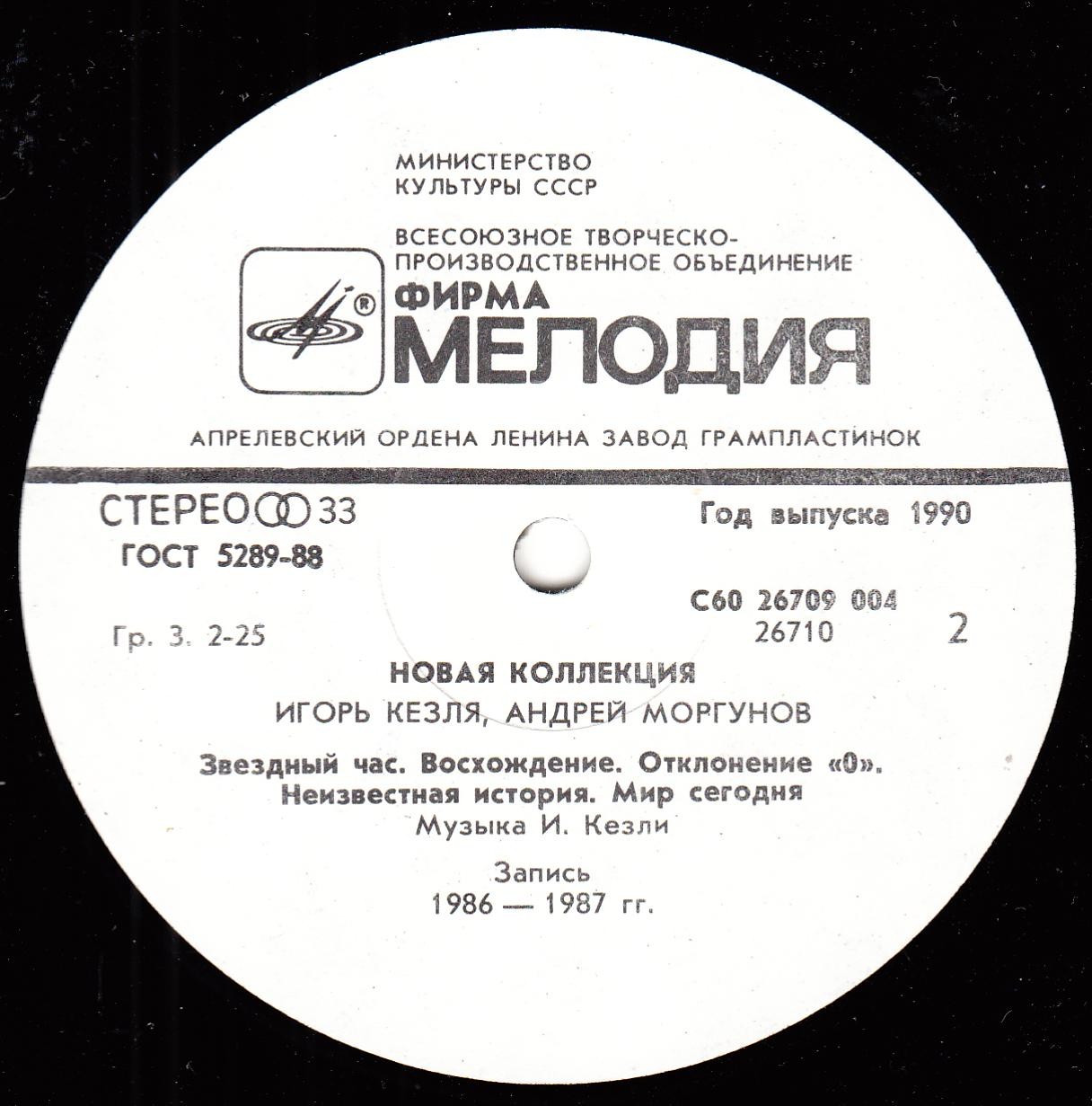 Новая коллекция. Игорь Кезля, Андрей Моргунов