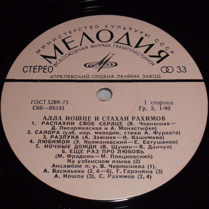 Алла ИОШПЕ и Стахан РАХИМОВ - Распахни свое сердце