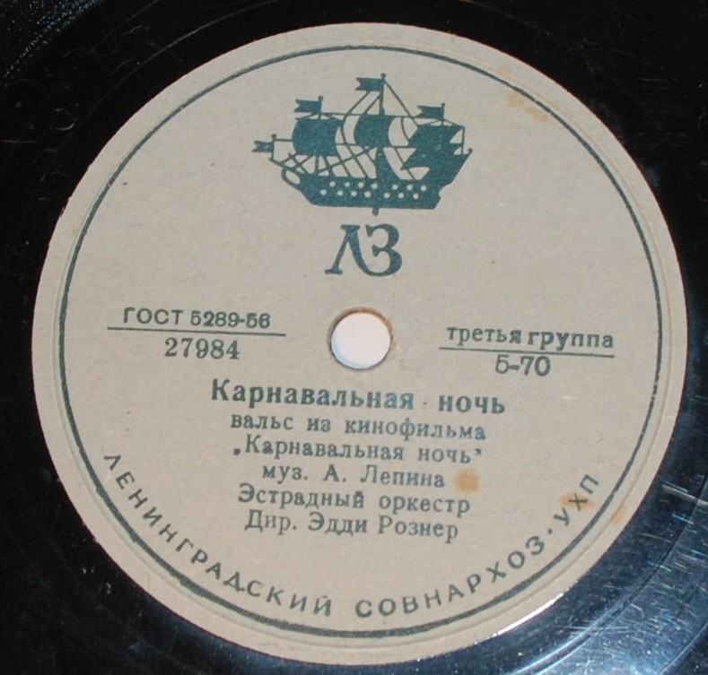 Музыка из к/ф «Карнавальная ночь»