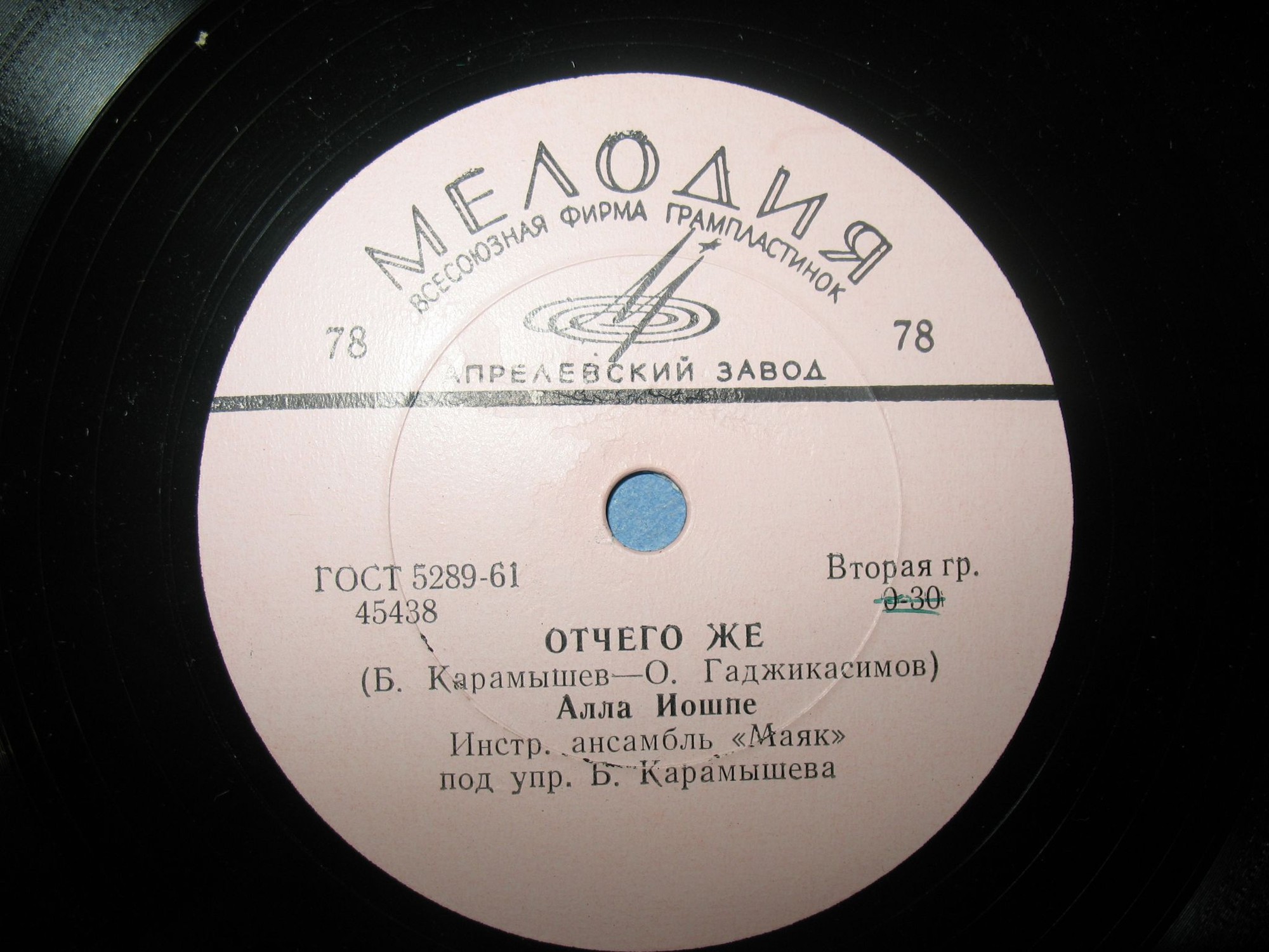 А. Иошпе и С. Рахимов – Ах ты, ночка луговая / Отчего же