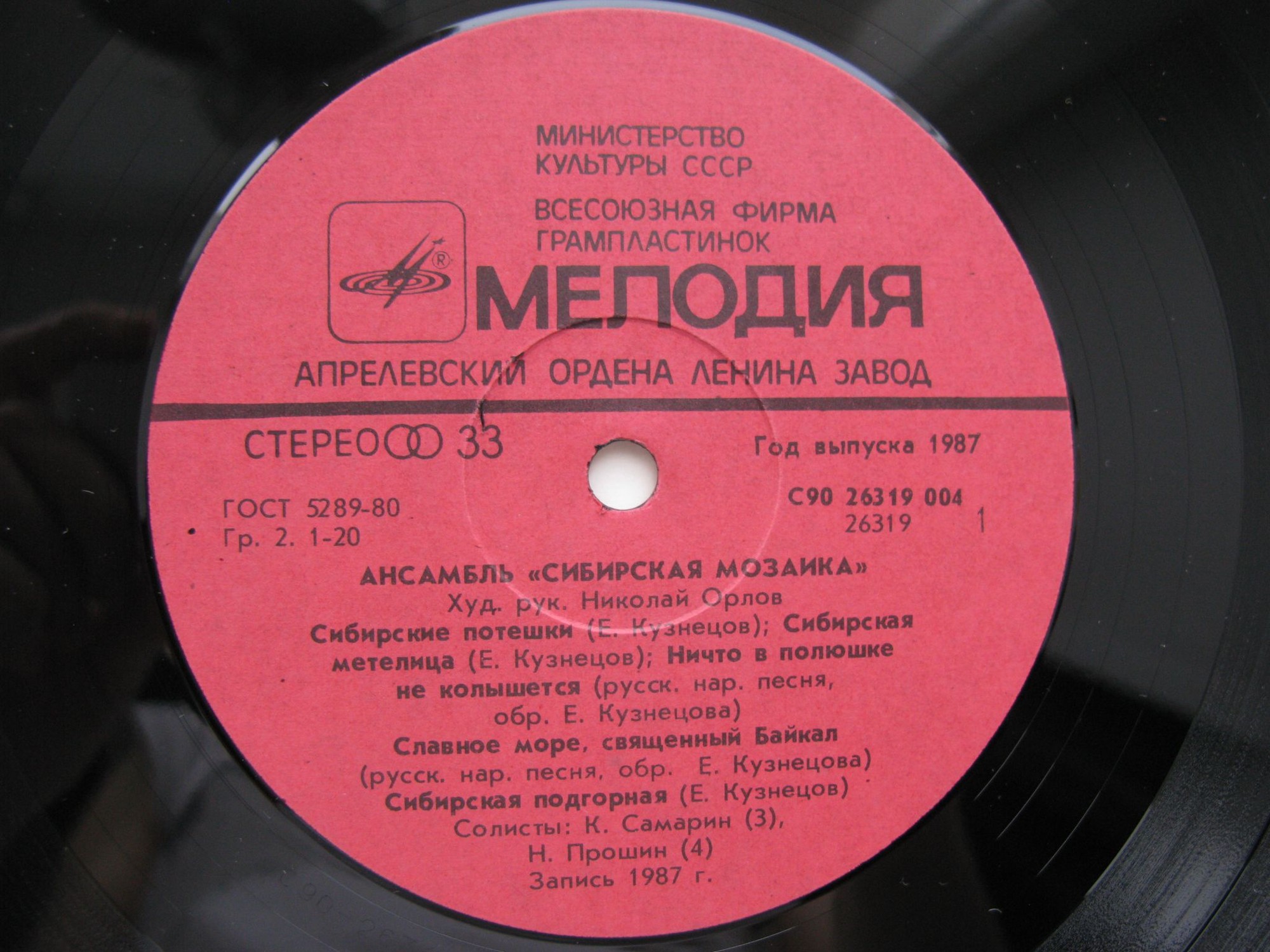 Ансамбль "СИБИРСКАЯ МОЗАИКА", худ. рук. Николай Орлов