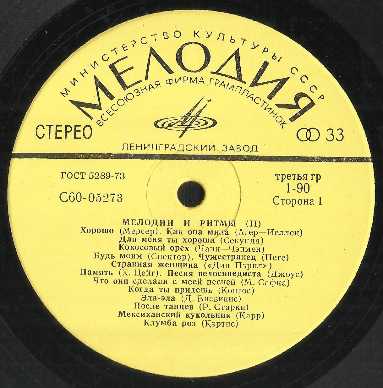 МЕЛОДИИ И РИТМЫ (II)