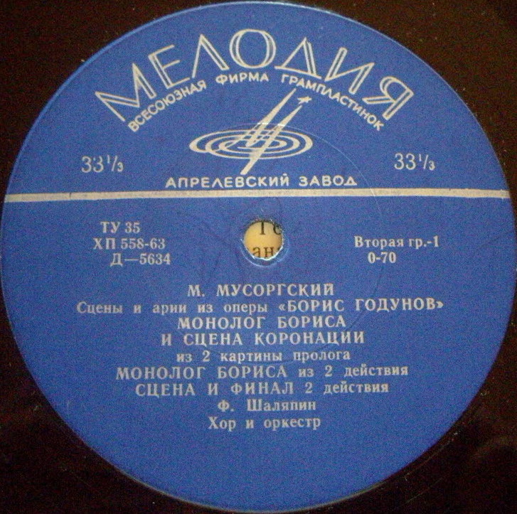 М. МУСОРГСКИЙ (1839–1881): Сцены и арии из оперы «Борис Годунов» (Ф. Шаляпин)
