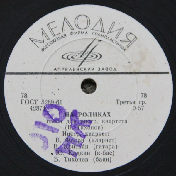 Музыка Б. Тихонова