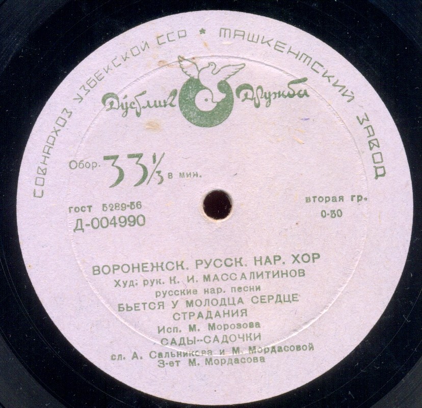 Воронежский русский народный хор. «Русские народные песни»