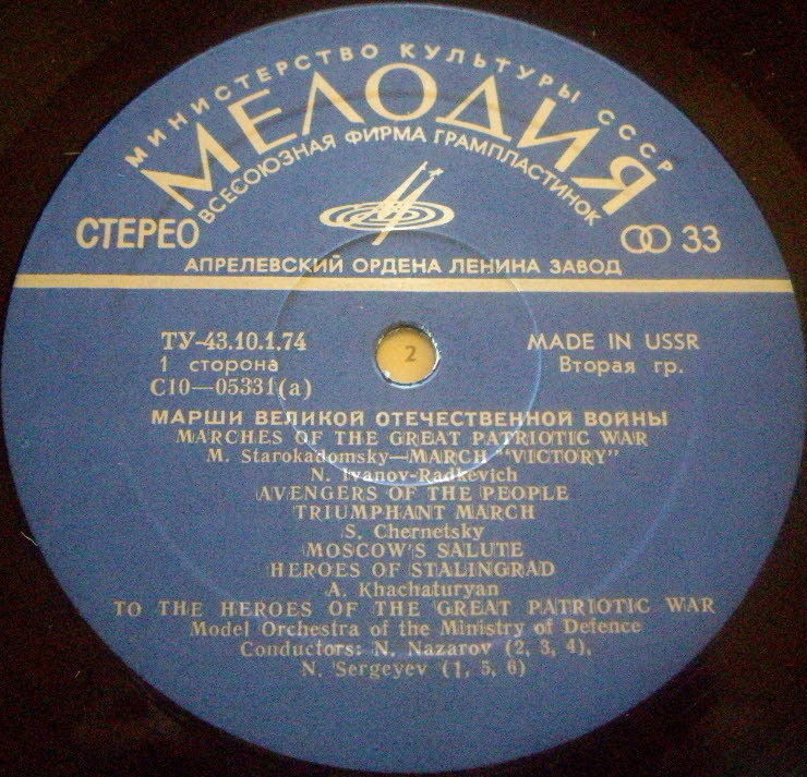 МАРШИ ВЕЛИКОЙ ОТЕЧЕСТВЕННОЙ ВОЙНЫ И СТРОЕВЫЕ ПЕСНИ