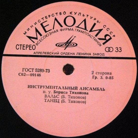 Инструментальный ансамбль п/у Бориса Тихонова