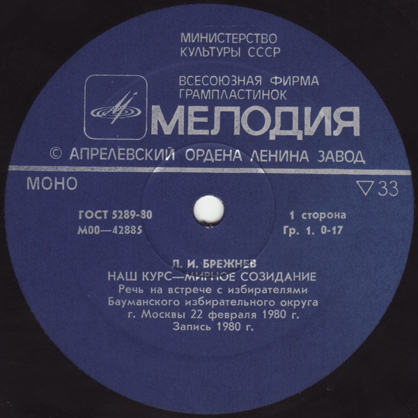 Л. И. Брежнев - Наш курс - мирное созидание