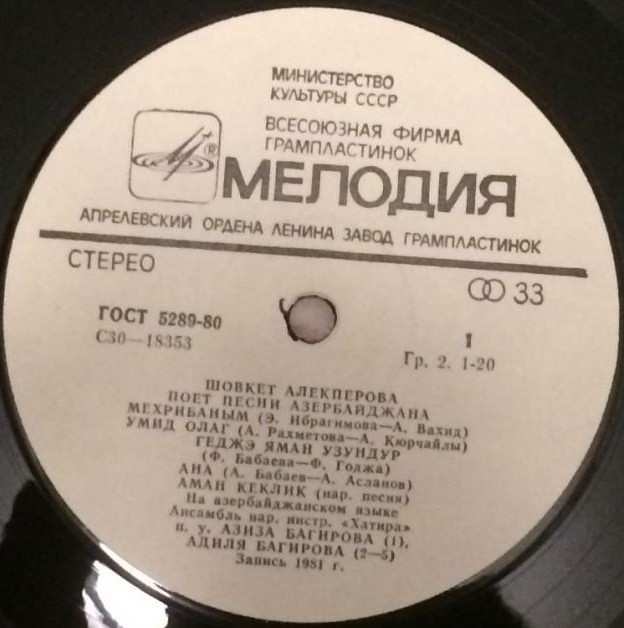 ШОВКЕТ АЛЕКПЕРОВА