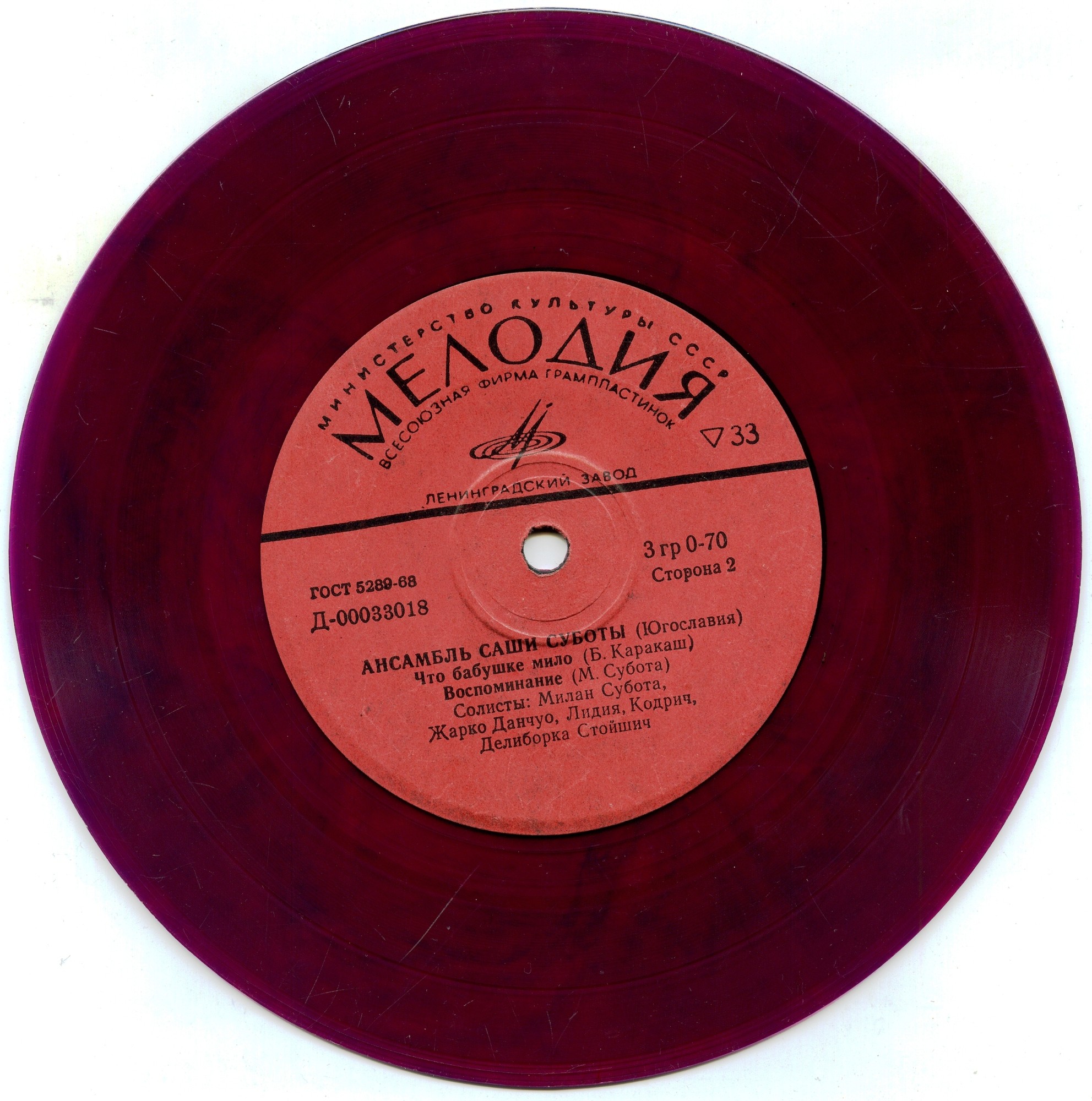 ВИА "Поющие гитары" / Ансамбль Саши Суботы (Югославия)