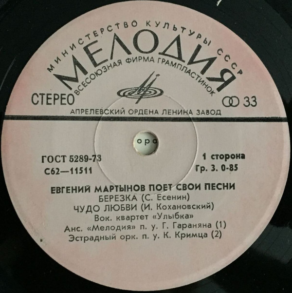 Евгений МАРТЫНОВ поет свои песни