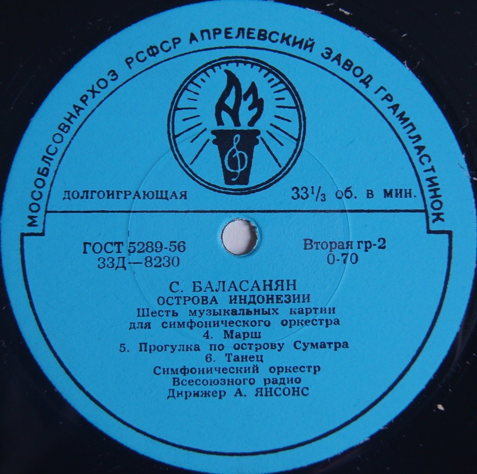 С. БАЛАСАНЯН (1902). Музыкальные картины "Острова Индонезии"