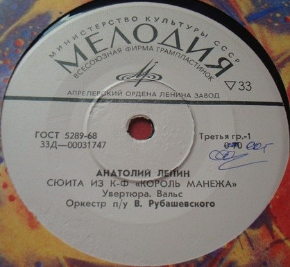 А. ЛЕПИН (1907) — СЮИТА ИЗ КИНОФИЛЬМА «КОРОЛЬ МАНЕЖА»
