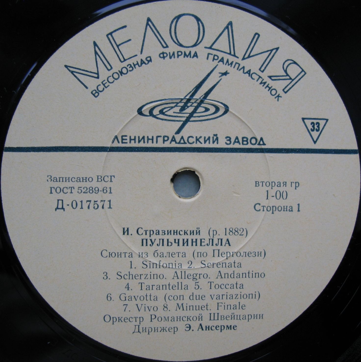 И. СТРАВИНСКИЙ (1882-1971) Сюита из балета "Пульчинелла" / Ф. ПУЛЕНК (1899-1963) "Утренняя серенада": хореогр. концерт для ф-но и 18 инструментов