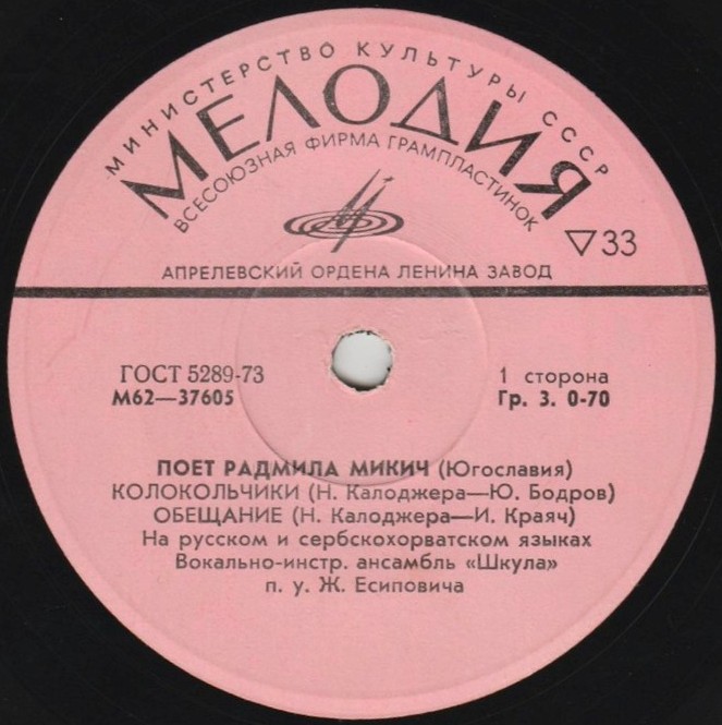 Радмила Микич, Зафир Хаджиманов (Югославия)