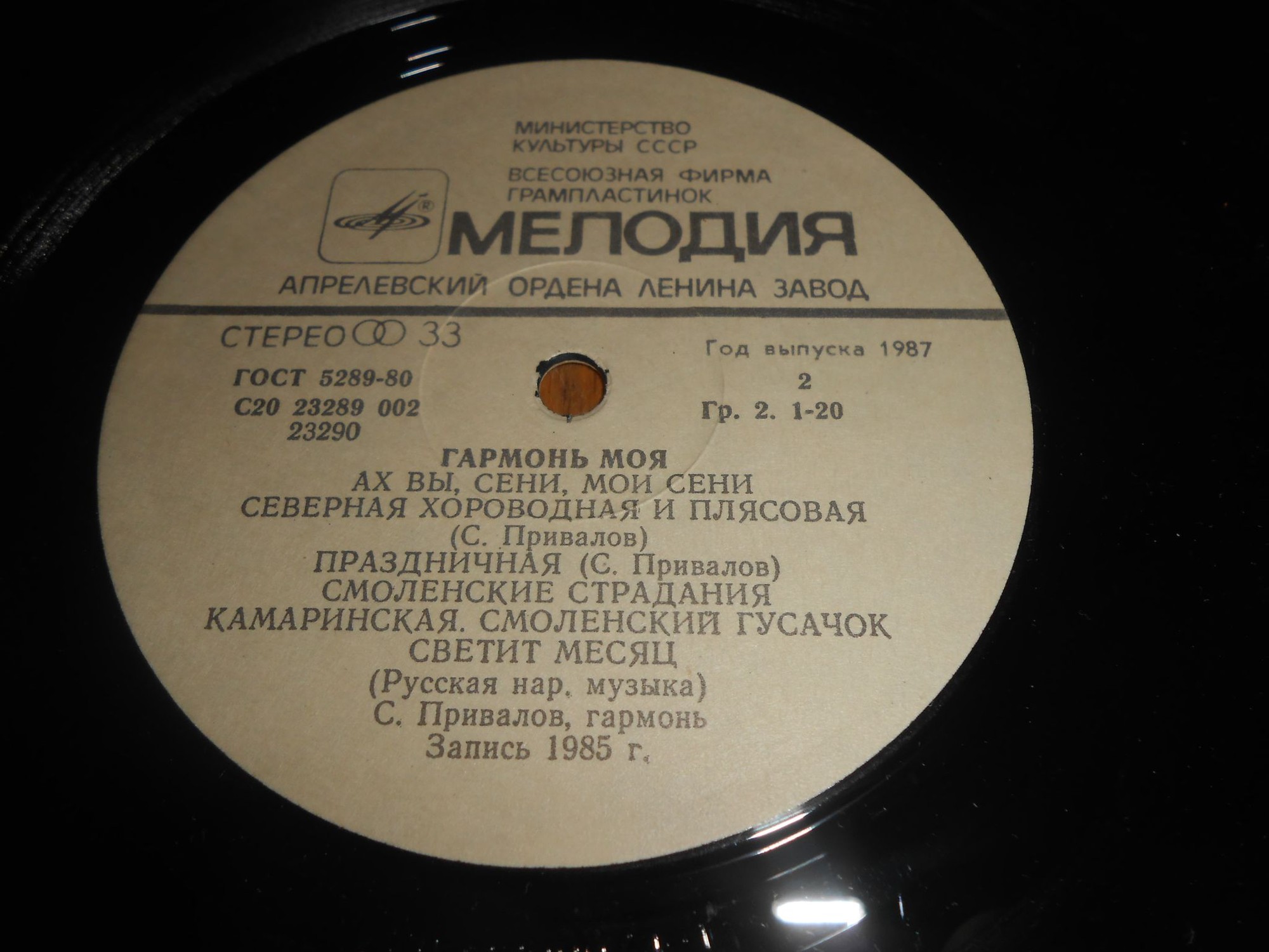 Сергей ПРИВАЛОВ (гармонь). «Гармонь моя»