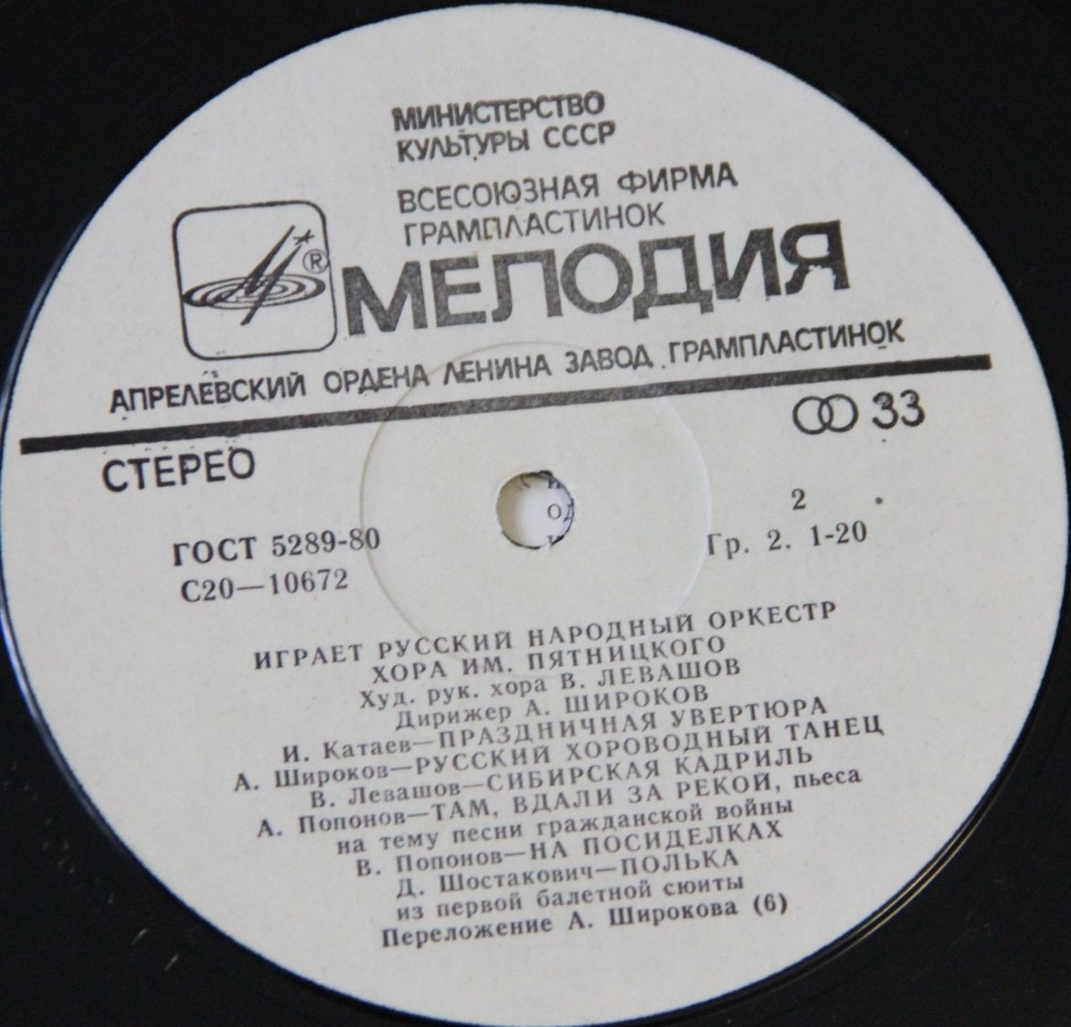 Русский народный оркестр хора им. Пятницкого