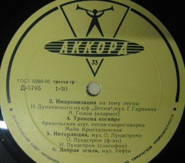 Оркестр п/у Олега Лундстрема